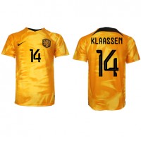 Maglie da calcio Olanda Davy Klaassen #14 Prima Maglia Mondiali 2022 Manica Corta
